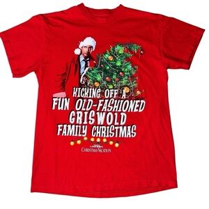 Women’s National Lampoon’s Christmas Red Shirt Size Medium